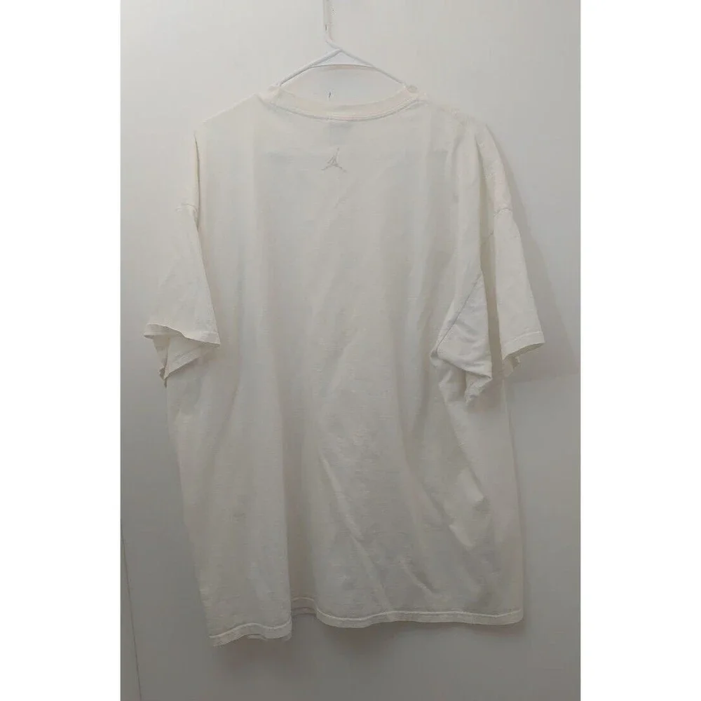 Air Jordan Graphic Tee Shirt Top White Men's Size XXL Y2K Vintage Michael